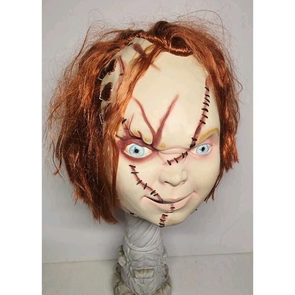 Halloween CURSE OF CHUCKY - SCARRED CHUCKY Latex Mask TOTS Officially Licensed - Picture 4 of 16